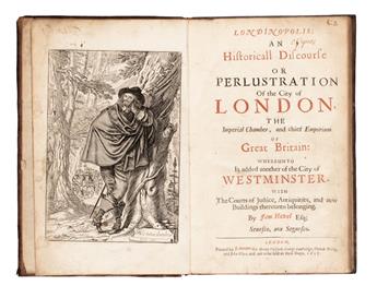 HOWELL, JAMES. Londinopolis; An Historicall Discourse or Perlustration of the City of London.  1657